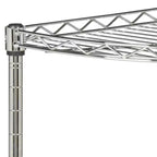 Damaris Scaffale Angolare a 4 Ripiani - Cromo