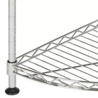 Damaris Scaffale Angolare a 4 Ripiani - Cromo