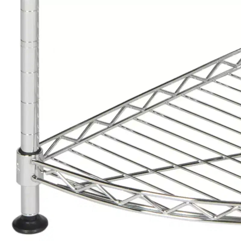 Damaris Scaffale Angolare a 4 Ripiani - Cromo
