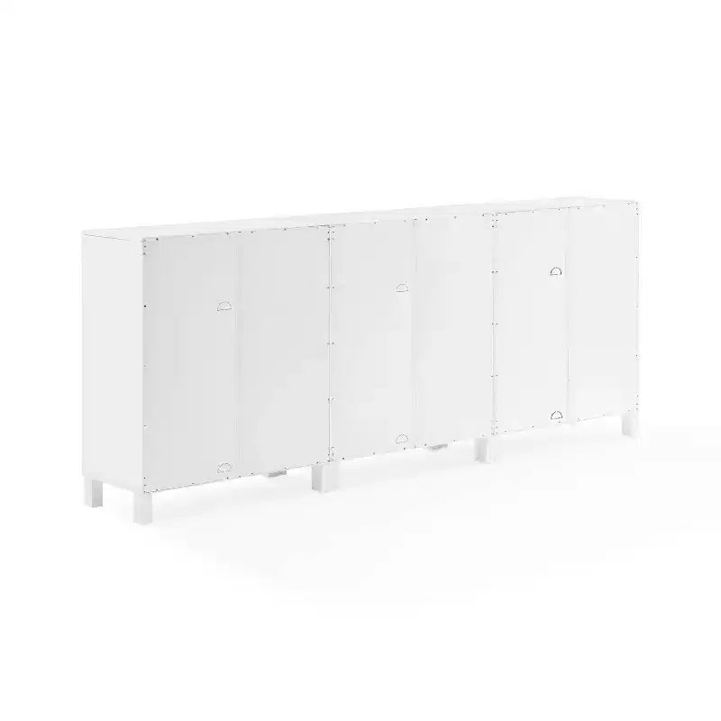 Crosley 90" Cassai Set di 3 Credenze-Dispense da Cucina Stile Fattoria Moderna, Ripiani Regolabili